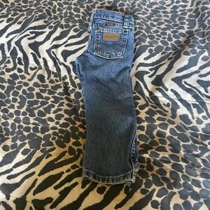 Wrangler Toddler Boys Blue Denim Jeans Slim Fit Adjustable Waist 3T